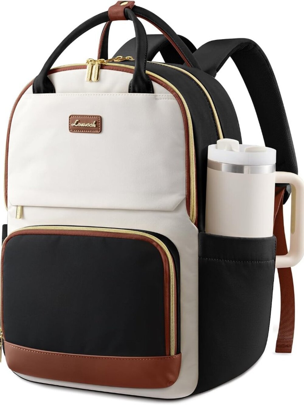 Ultimate Women’s 15.6" Travel & Work Laptop Backpack with Giant Tumbler Hold & W